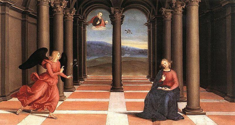 RAFFAELLO Sanzio The annunciation